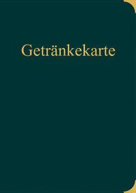 Getränkekarte-Deckblatt mit warmen Farben