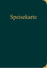 Speisekarte-Deckblatt mit warmen Farben